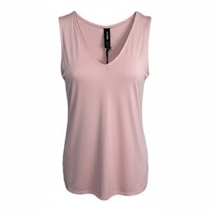 Agnes & Dora Women's Baby Pink Fitted Tank Top Stretchy Sleeveless Size M